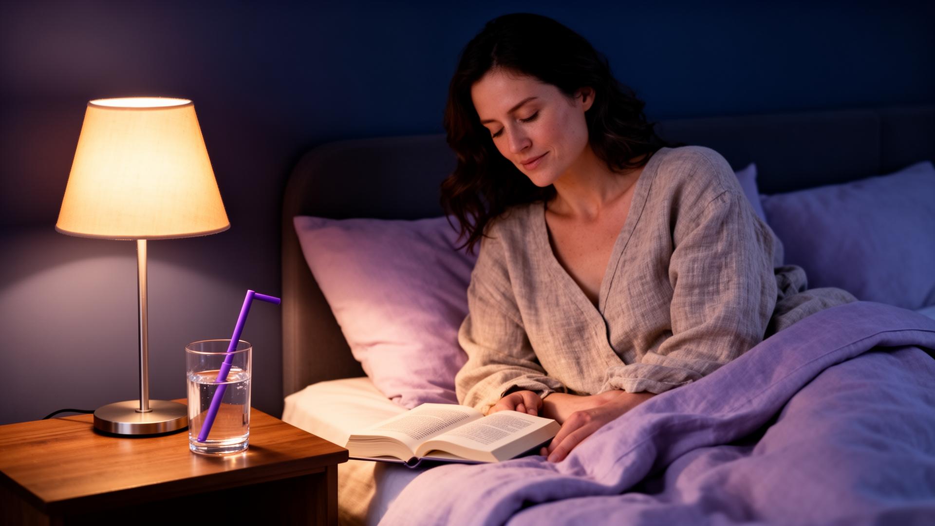 Woman winding down with a SIPit Night straw
